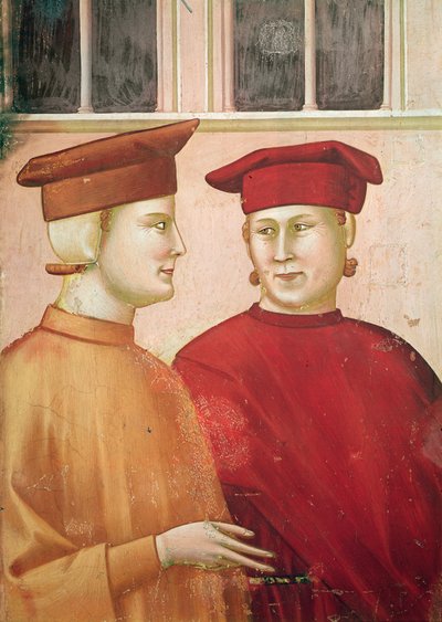 San Francisco honrado por un hombre sencillo (detalle) de Giotto di Bondone